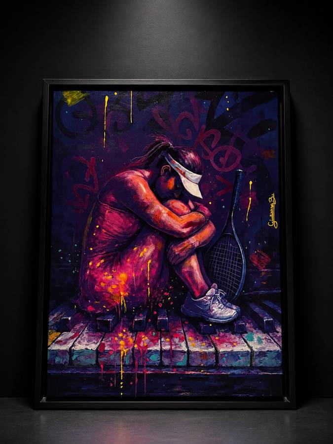 Resilience print in a black frame