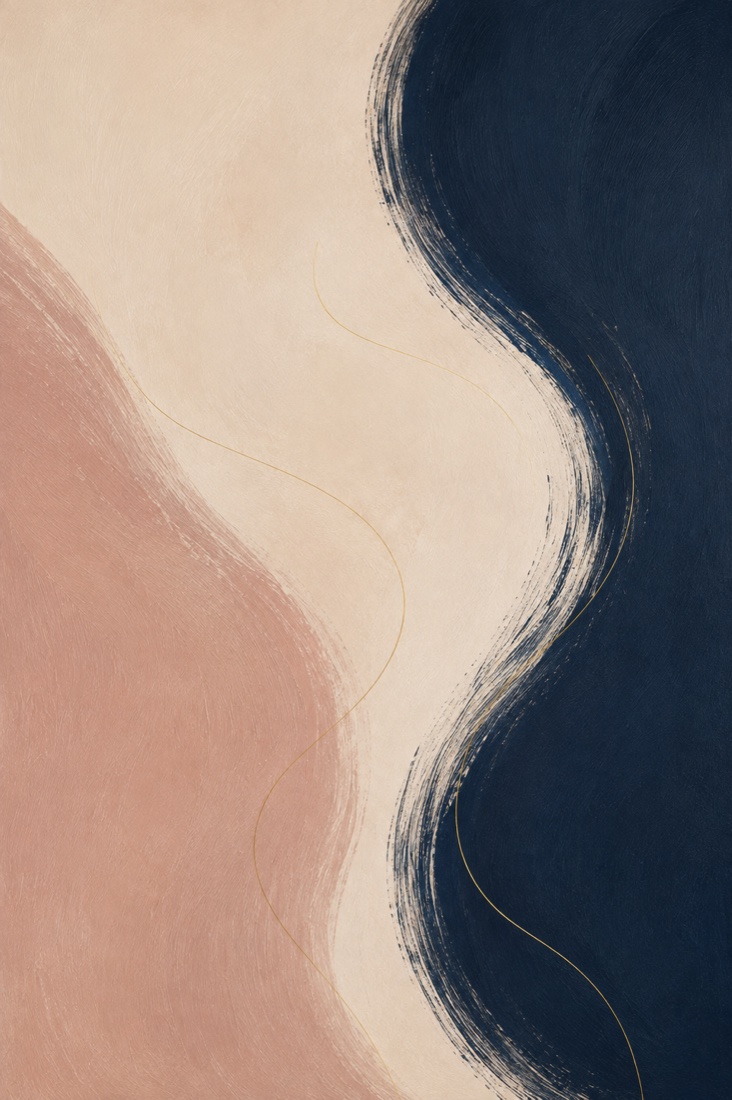 Rose & Navy — fine art print by Giulianna Boscardin